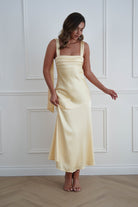 Oh Hello Clothing Women > Clothing > Dresses 1*DONE*SASHA- 64850j02- Butter Yellow Tie-Back Midi Dress
