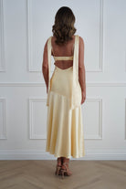 Oh Hello Clothing Women > Clothing > Dresses 1*DONE*SASHA- 64850j02- Butter Yellow Tie-Back Midi Dress
