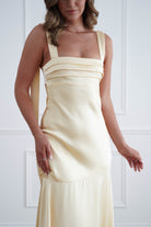 Oh Hello Clothing Women > Clothing > Dresses 1*DONE*SASHA- 64850j02- Butter Yellow Tie-Back Midi Dress