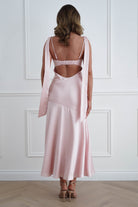Oh Hello Clothing Women > Clothing > Dresses 1*DONE*SASHA- 64850j02- Pink Yellow Tie-Back Midi Dress (Copy)