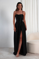 Shantal Satin Gown | Black | Debs & Prom | Formal Gown | Oh Hello Clothing