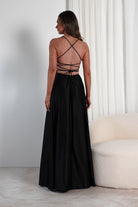 Shantal Satin Gown | Black | Debs & Prom | Formal Gown | Oh Hello Clothing