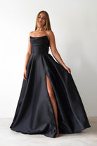 Pepper Strapless A-Line Maxi Gown | Black | Debs & Prom | Formal Gown | Oh Hello Clothing