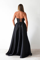 Pepper Strapless A-Line Maxi Gown | Black | Debs & Prom | Formal Gown | Oh Hello Clothing