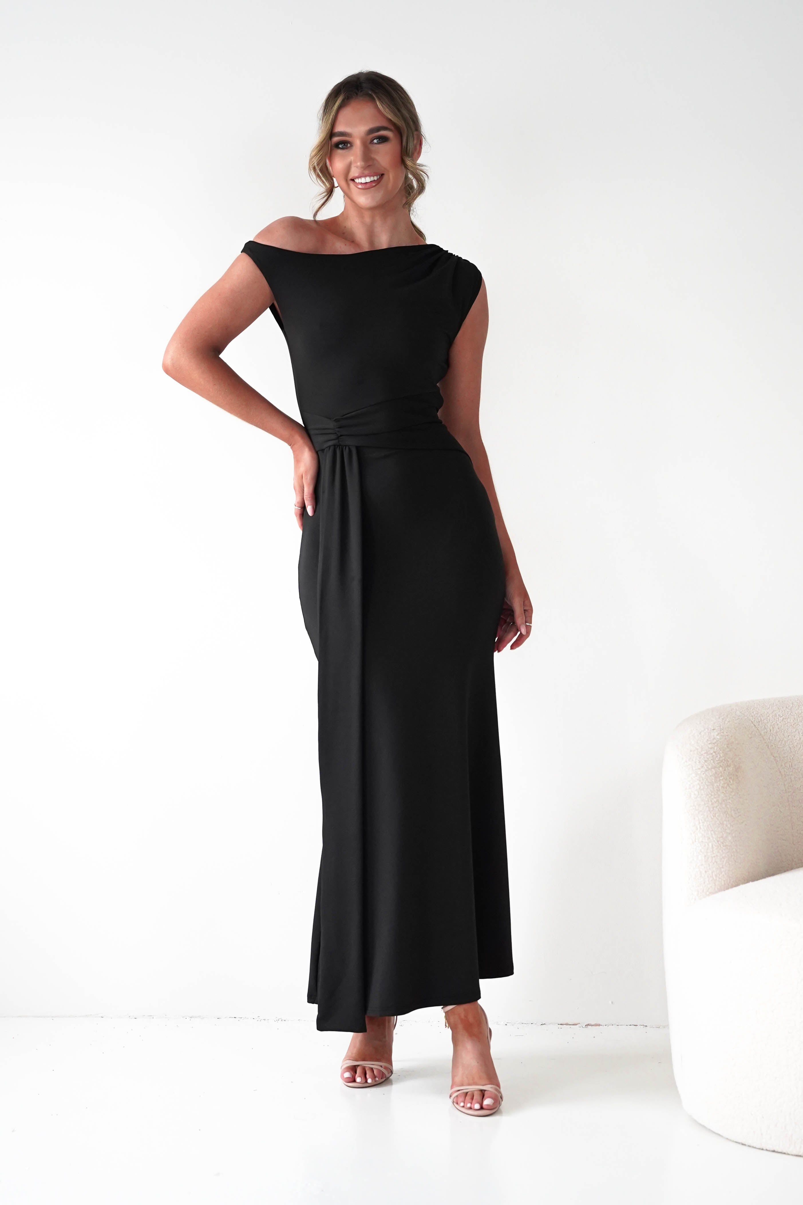 Oh Hello Clothing Dresses 1*DONE - Sleevless midi black dress-OH25027 (Copy)