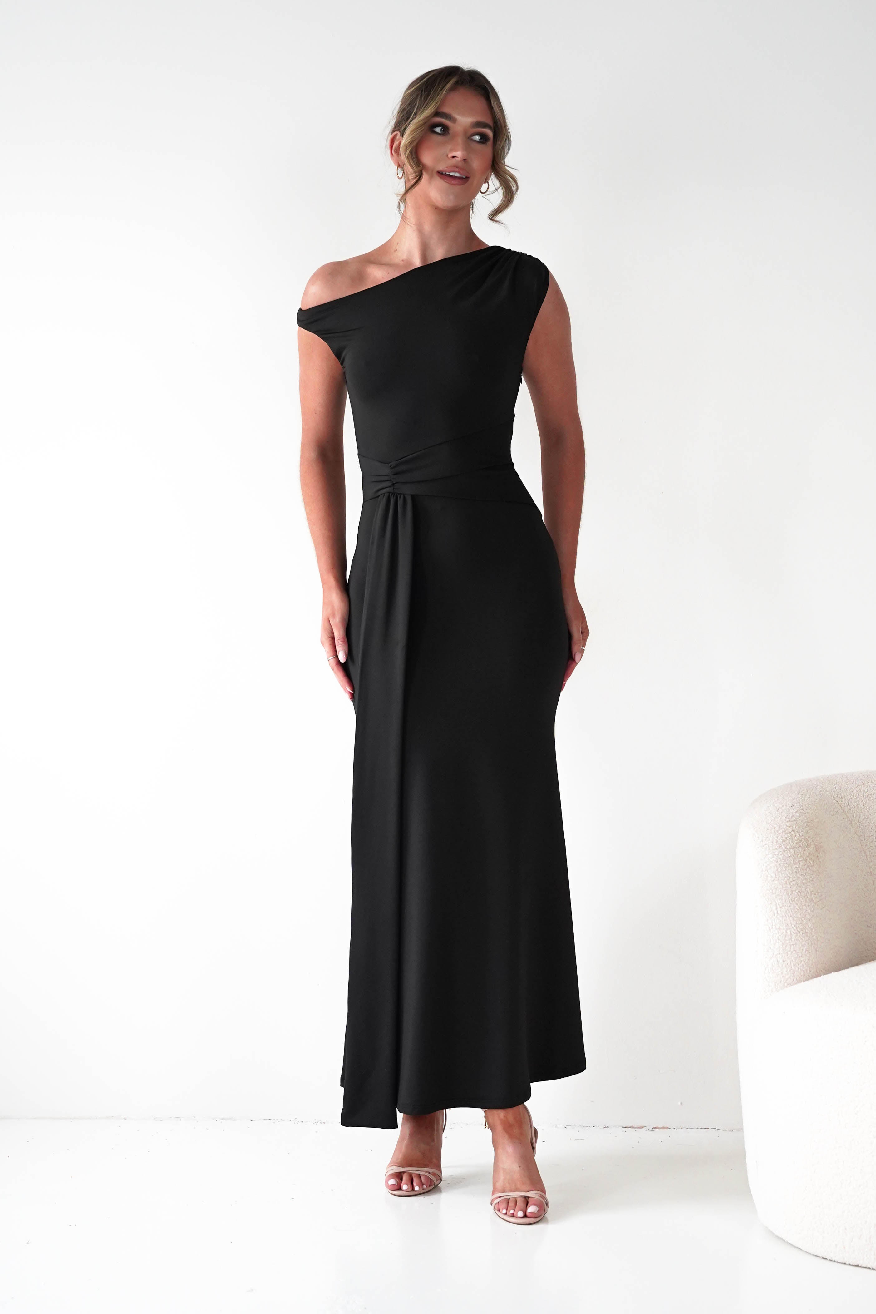 Oh Hello Clothing Dresses 1*DONE - Sleevless midi black dress-OH25027 (Copy)