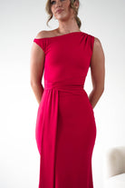 Oh Hello Clothing Dresses 1*DONE - Sleevless midi red dress-OH25027 (Copy)