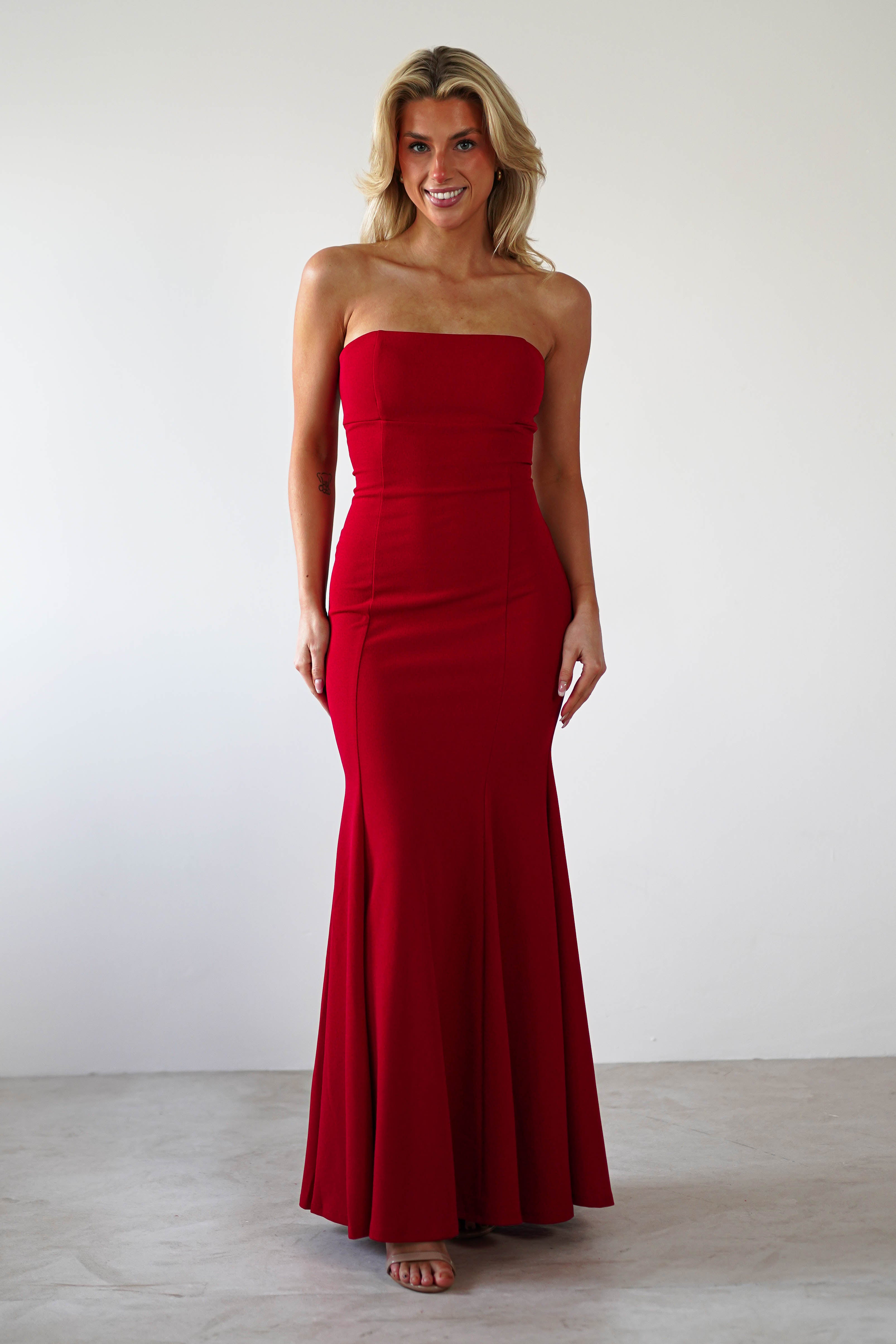 Charla Bodycon Maxi Gown | Red | Debs & Prom | Formal Gown | Oh Hello Clothing