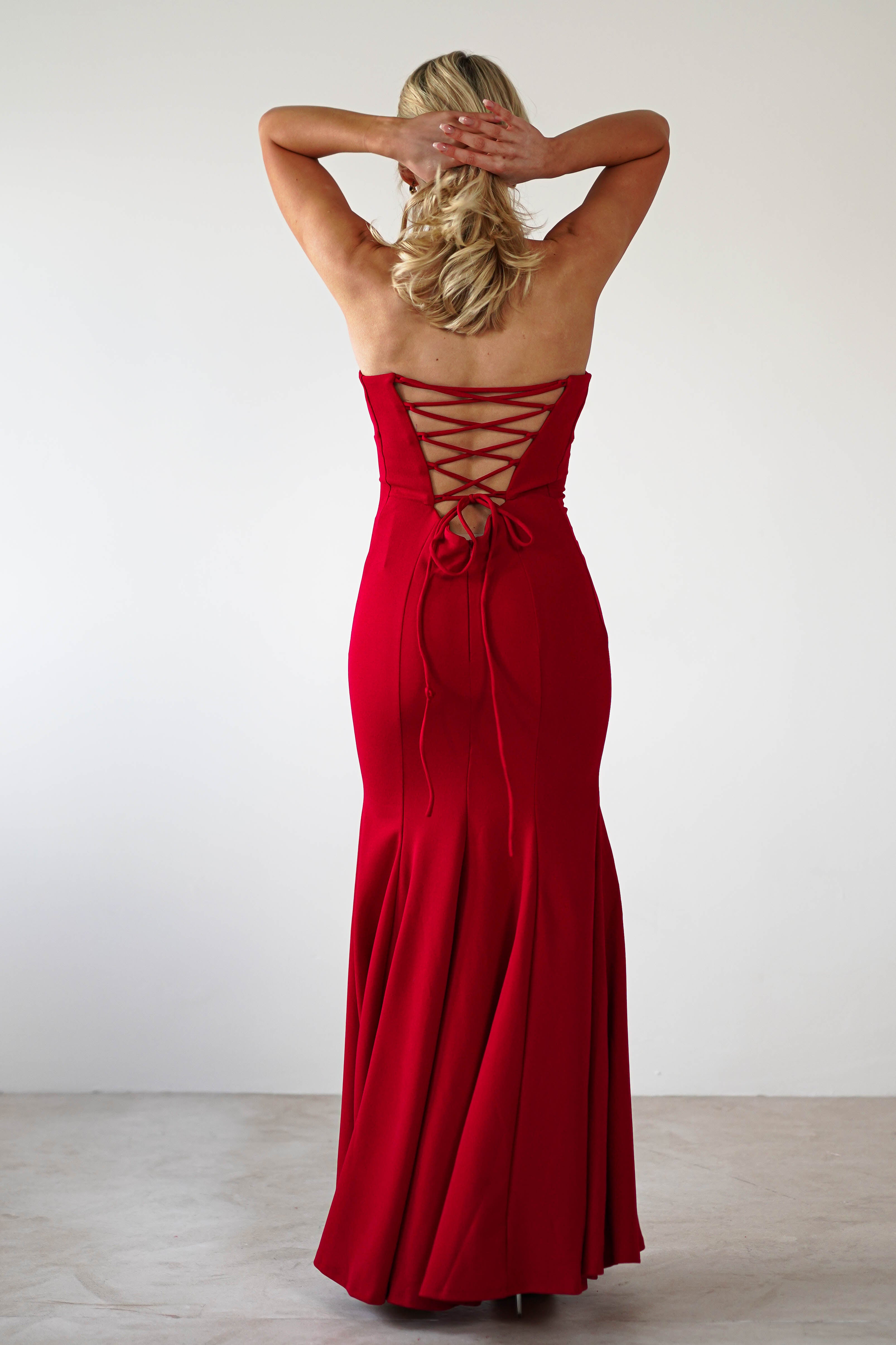 Charla Bodycon Maxi Gown | Red | Debs & Prom | Formal Gown | Oh Hello Clothing