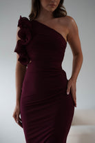 Sydney Bodycon Maxi Dress Wine | Wedding Guest Dress | Bodycon | Maxi | Oh Hello Clothing