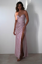 Anastasia Glitter Sweetheart Gown | Blush | Debs & Prom | Formal Gown | Oh Hello Clothing