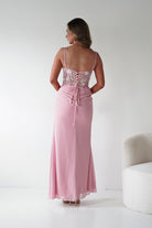 Oh Hello Clothing Dresses > Prom Dresses 1*DONE-T722- NEW GOWN in PINKwith beaded detail (Copy)