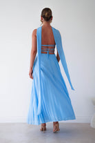 Oh Hello Clothing Women > Clothing > Dresses 1 *DONE Vasanti Pleated Strapless Maxi Dress | BLUE
