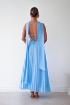 Oh Hello Clothing Women > Clothing > Dresses 1 *DONE Vasanti Pleated Strapless Maxi Dress | BLUE