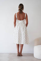 Oh Hello Clothing Women > Clothing > Dresses 1*DONE-VERY&LUCY- cream polka dot dress (Copy)