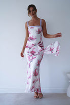 Oh Hello Clothing Women > Clothing > Dresses 1 *DONE - WHITE AND PINK FLORAL MESH SASHA