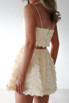 Lydia Butter Floral Applique Top & Skirt Set | Oh Hello Clothing