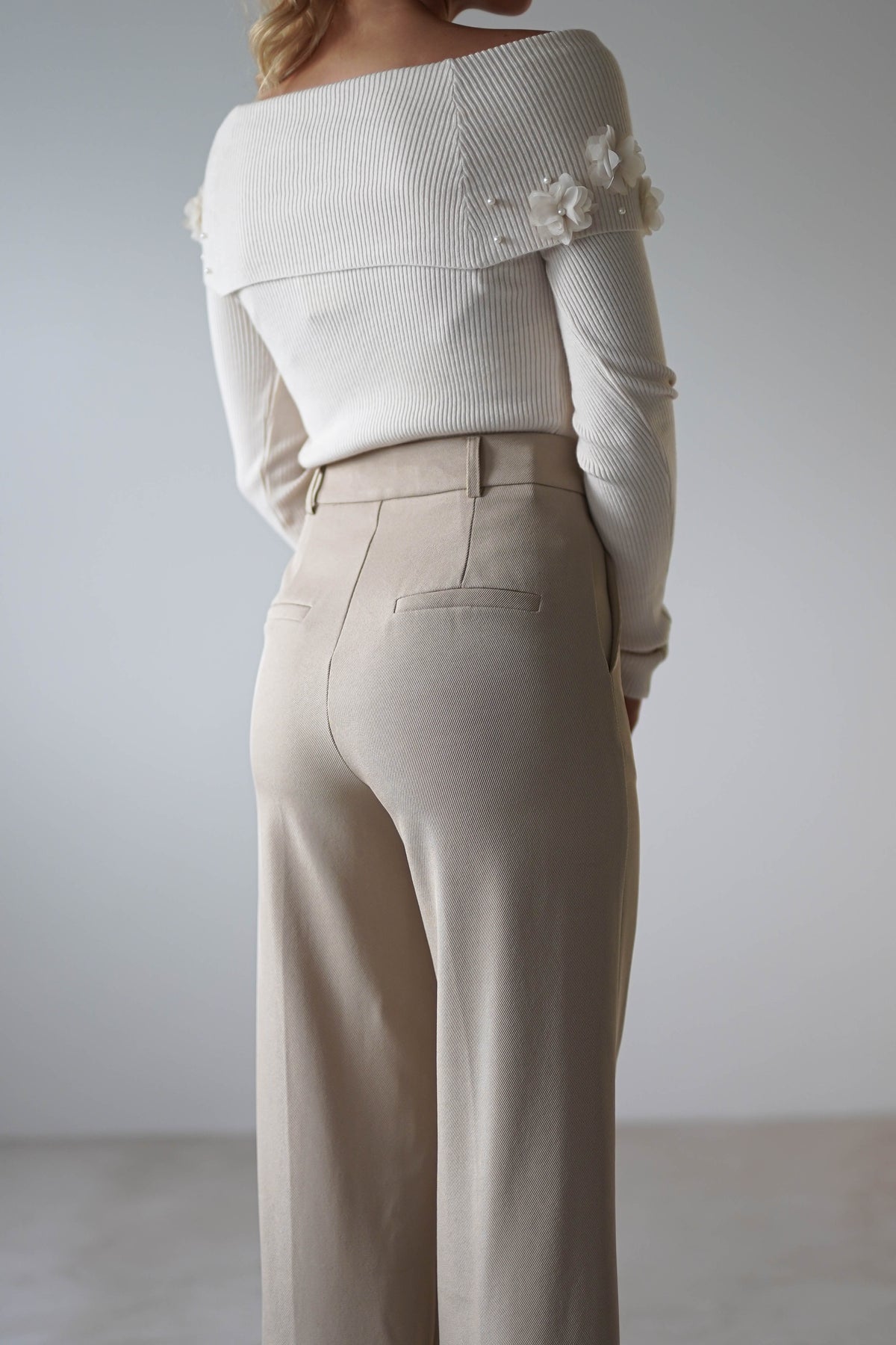 Carey Tailored Pants | Cream-Oh Hello Clothing