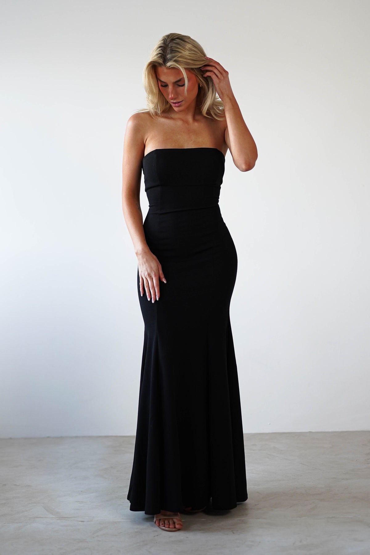 Charla Bodycon Maxi Gown | Black-Oh Hello Clothing