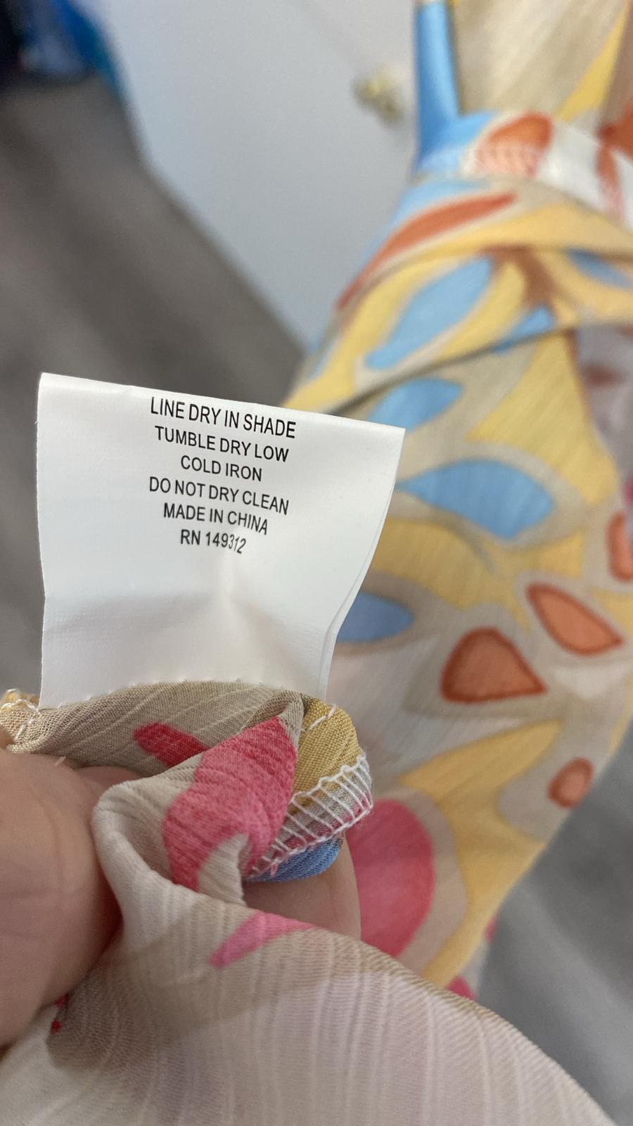 * DONE - 64258B BLUE YELLOW PINK PRINT MAXI | Blue *** SASHA SHOOT IN SPRING 24-Oh Hello Clothing