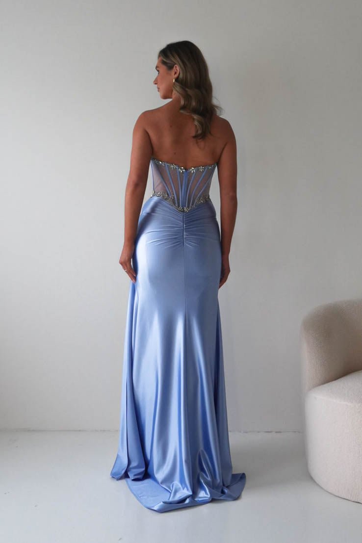 Ginny Embellished Corset Gown | Blue-Oh Hello Clothing
