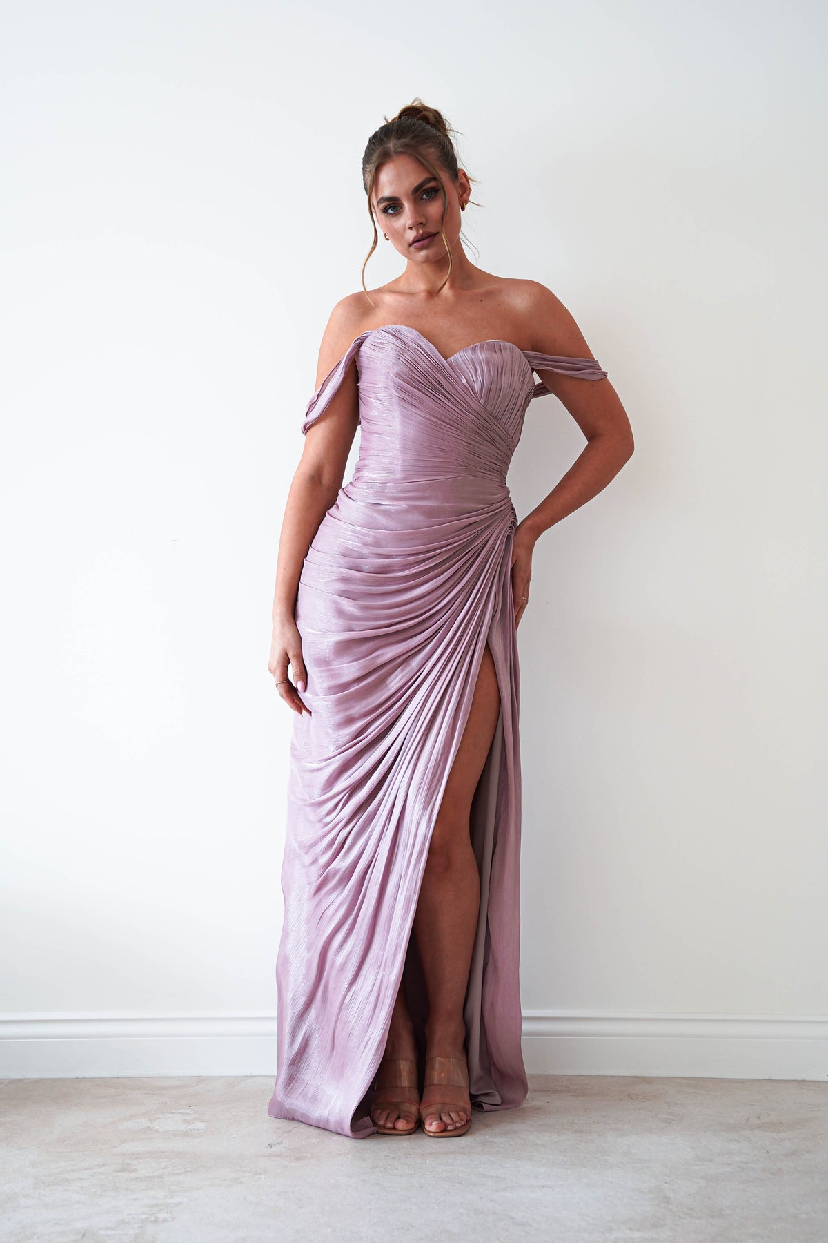Honey Luminescent Maxi Gown | Mauve-Oh Hello Clothing