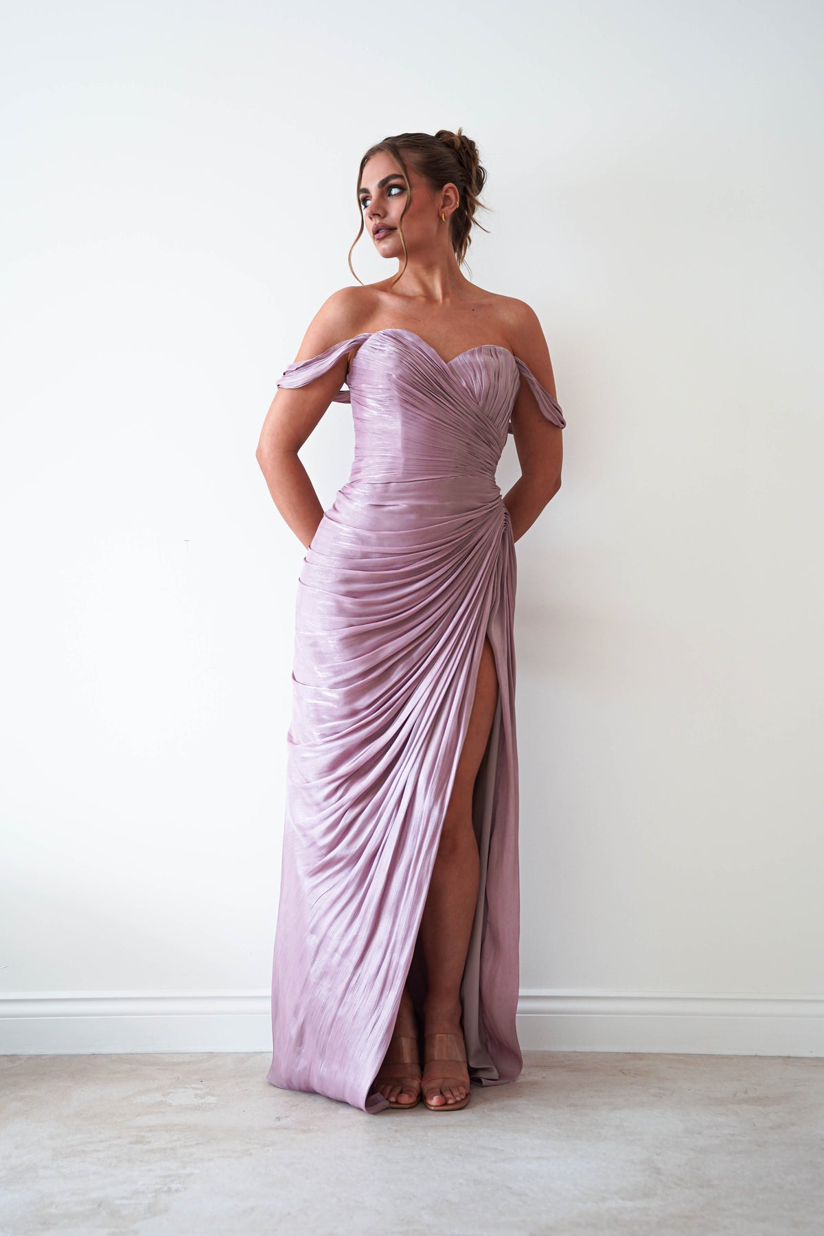 Honey Luminescent Maxi Gown | Mauve-Oh Hello Clothing