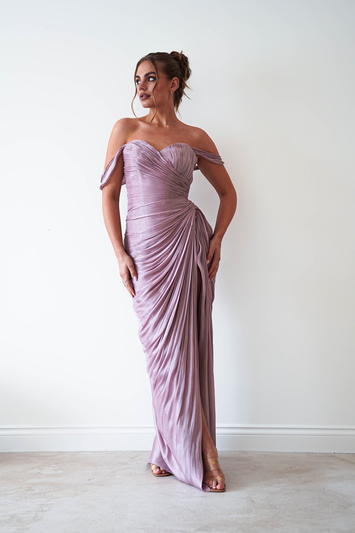 Honey Luminescent Maxi Gown | Mauve-Oh Hello Clothing