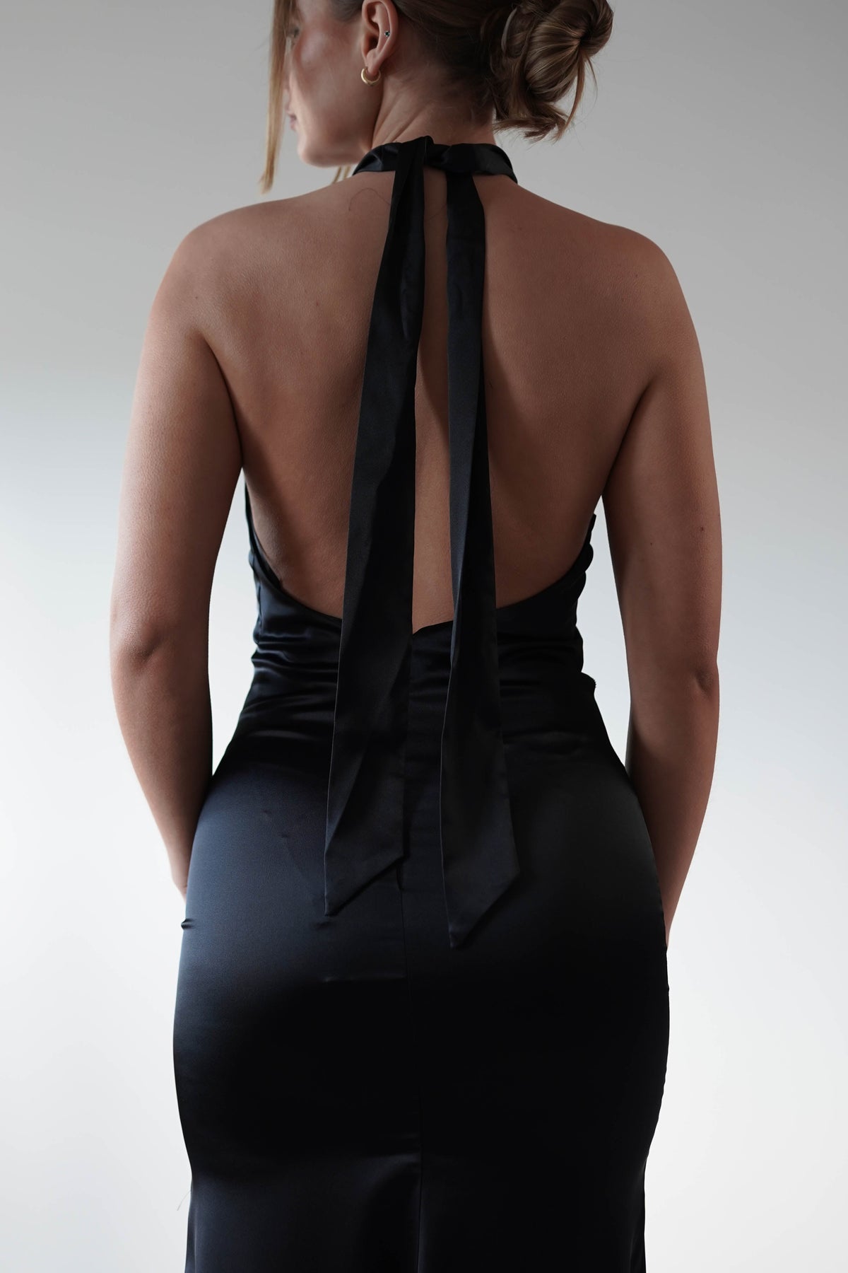 Kartia Halterneck Maxi Gown | Black-Oh Hello Clothing