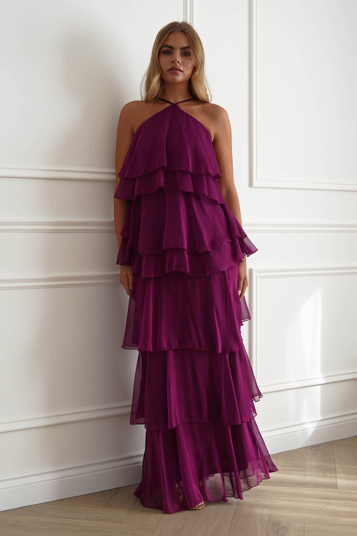 Liora Soft Ruffle Maxi Dress | Plum-Oh Hello Clothing