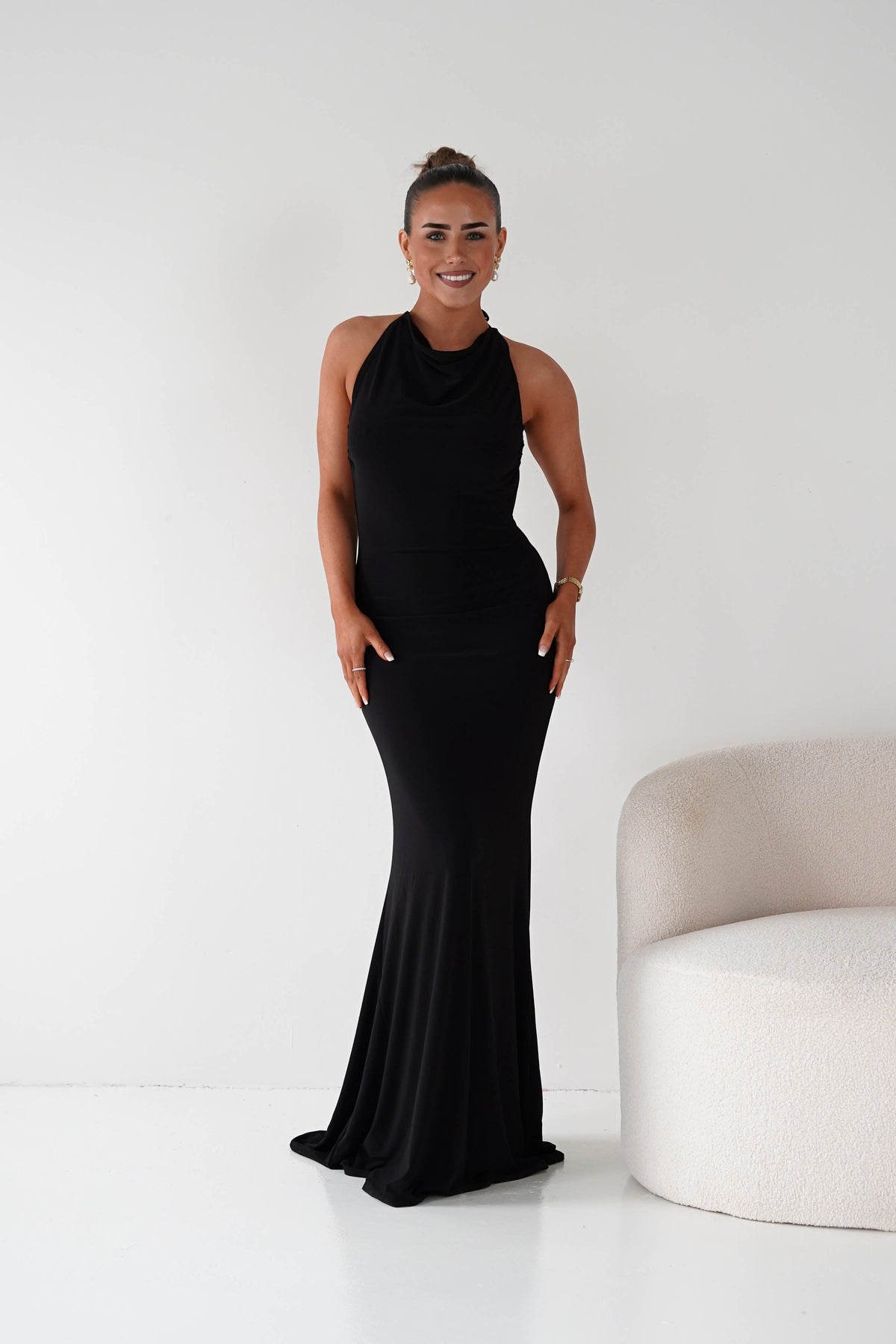 Maia Multi-Way Bodycon Maxi Dress | Black-Oh Hello Clothing