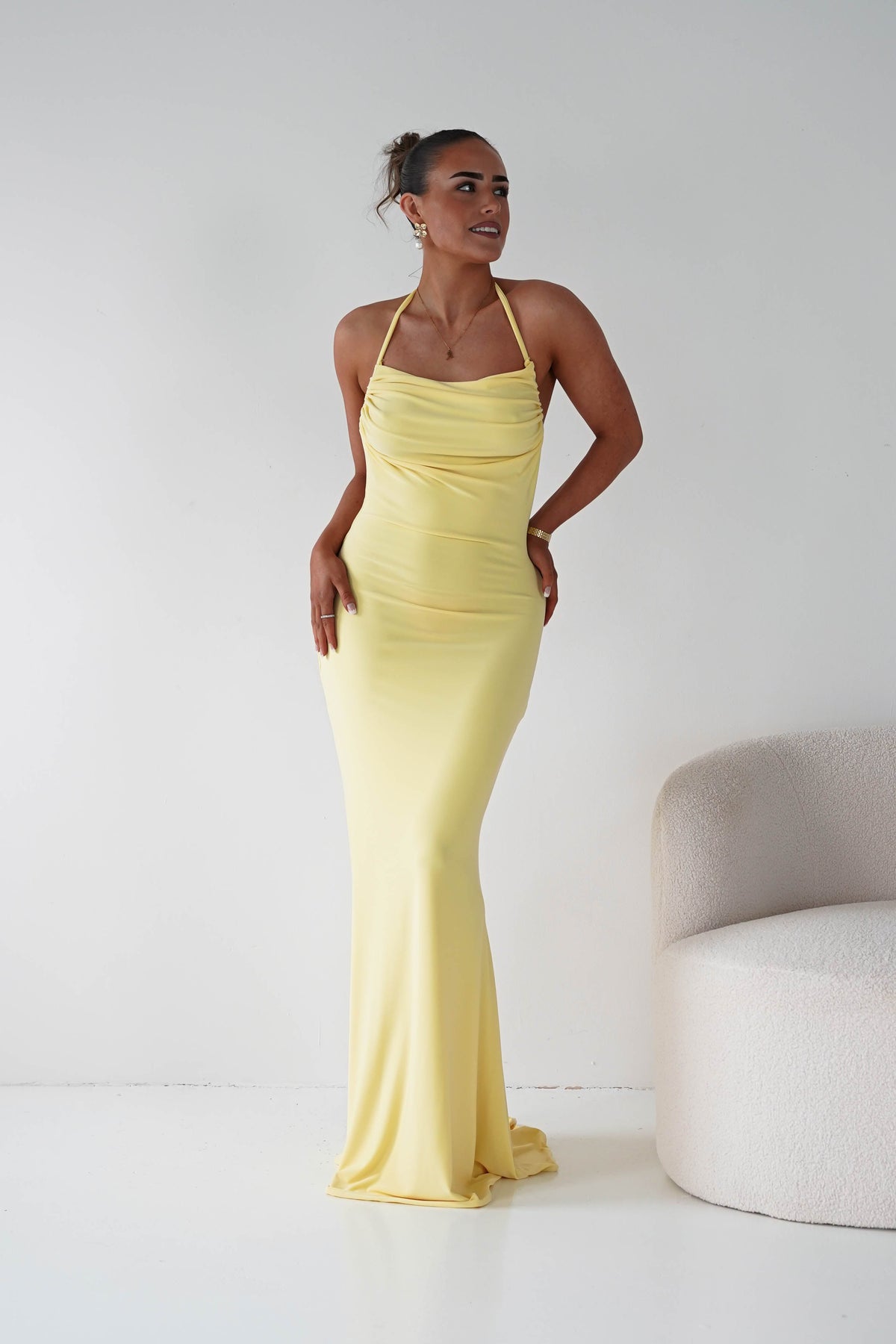 Maia Multi-Way Bodycon Maxi Dress | Yellow-Oh Hello Clothing