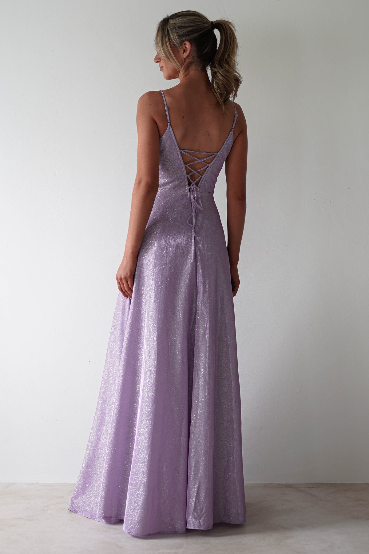 Marlene Glitter Gown | Lavendar-Oh Hello Clothing