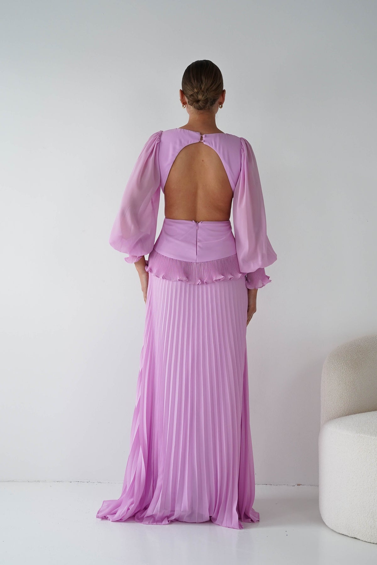 Middleton Pleated Maxi Dress | Pink-Oh Hello Clothing