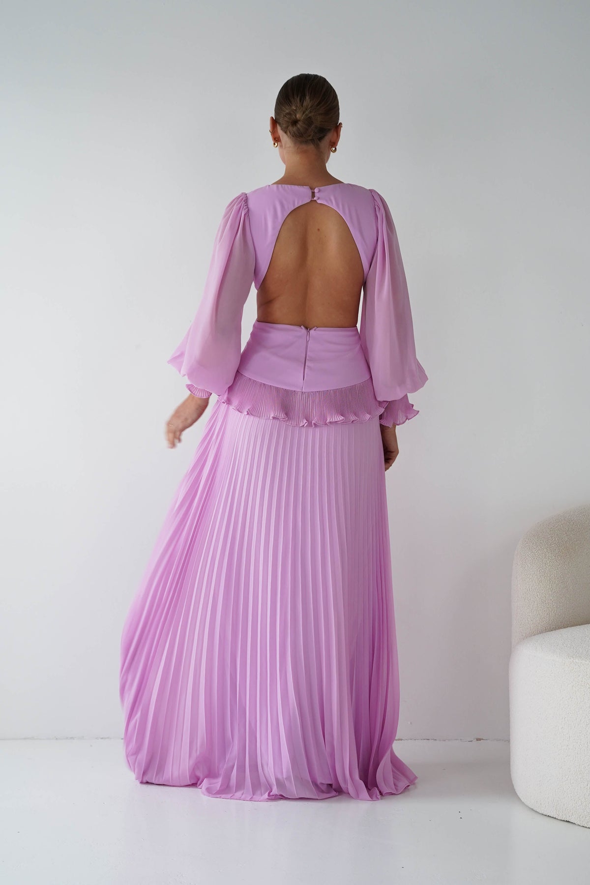 Middleton Pleated Maxi Dress | Pink-Oh Hello Clothing