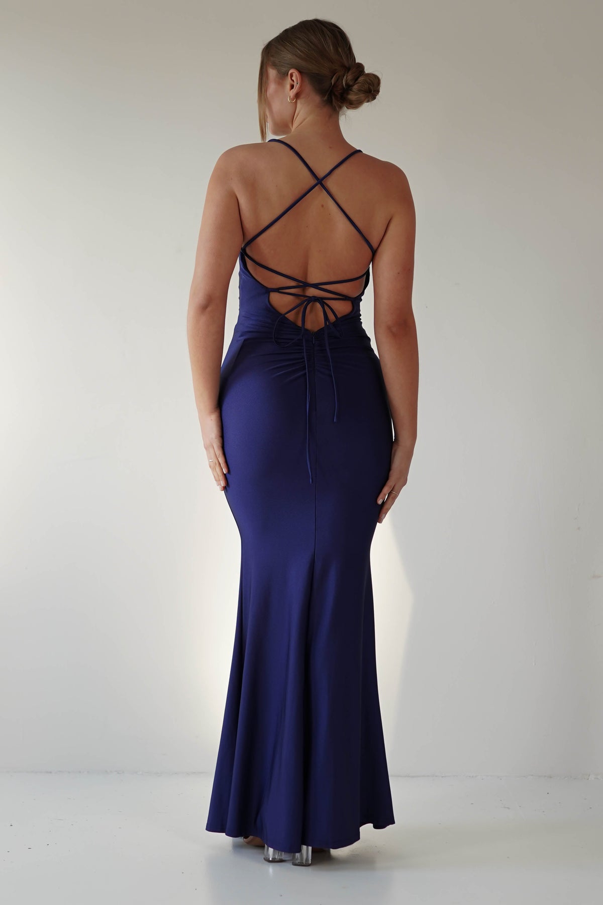 Monette Bodycon Maxi Gown | Navy-Oh Hello Clothing