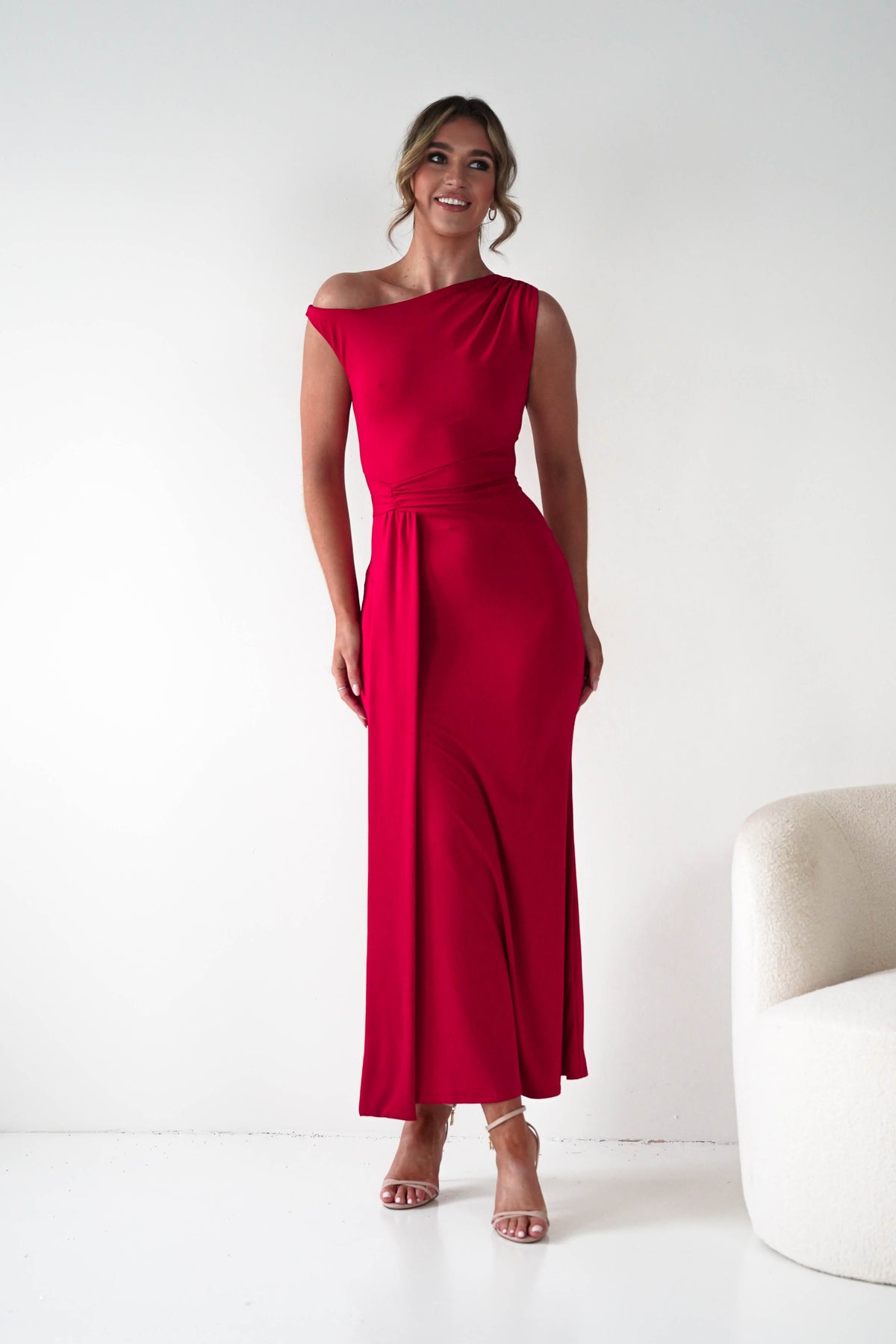Perry Sculpting Bodycon Maxi Dress | Red-Oh Hello Clothing