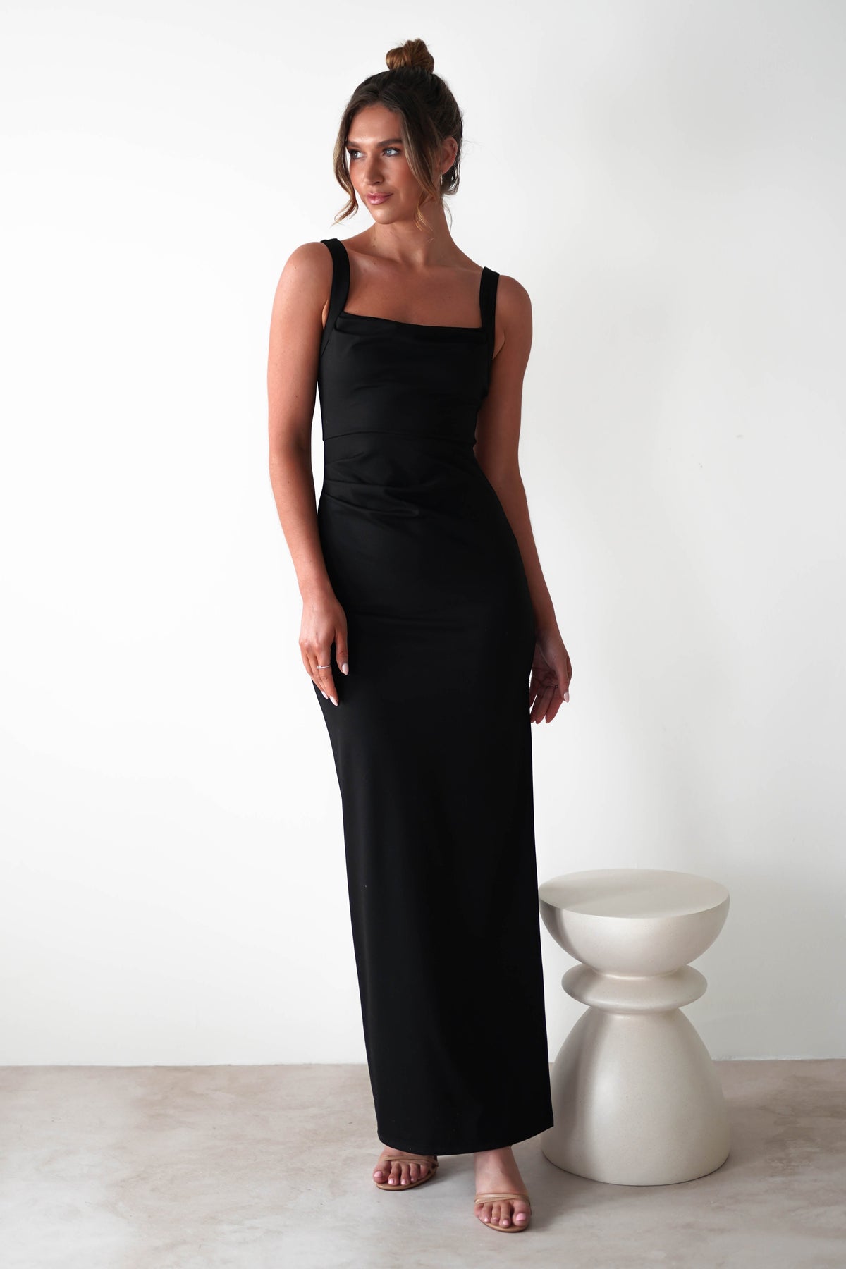 Peta Bodycon Maxi Dress | Black-Oh Hello Clothing