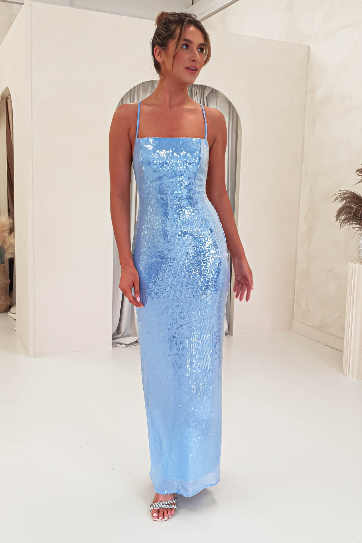 Renesmee Sequin Maxi Dress | Blue-Oh Hello Clothing