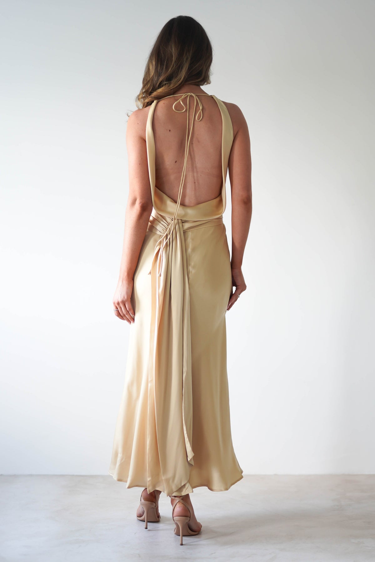 River Backless Maxi Dress | Sand-Oh Hello Clothing