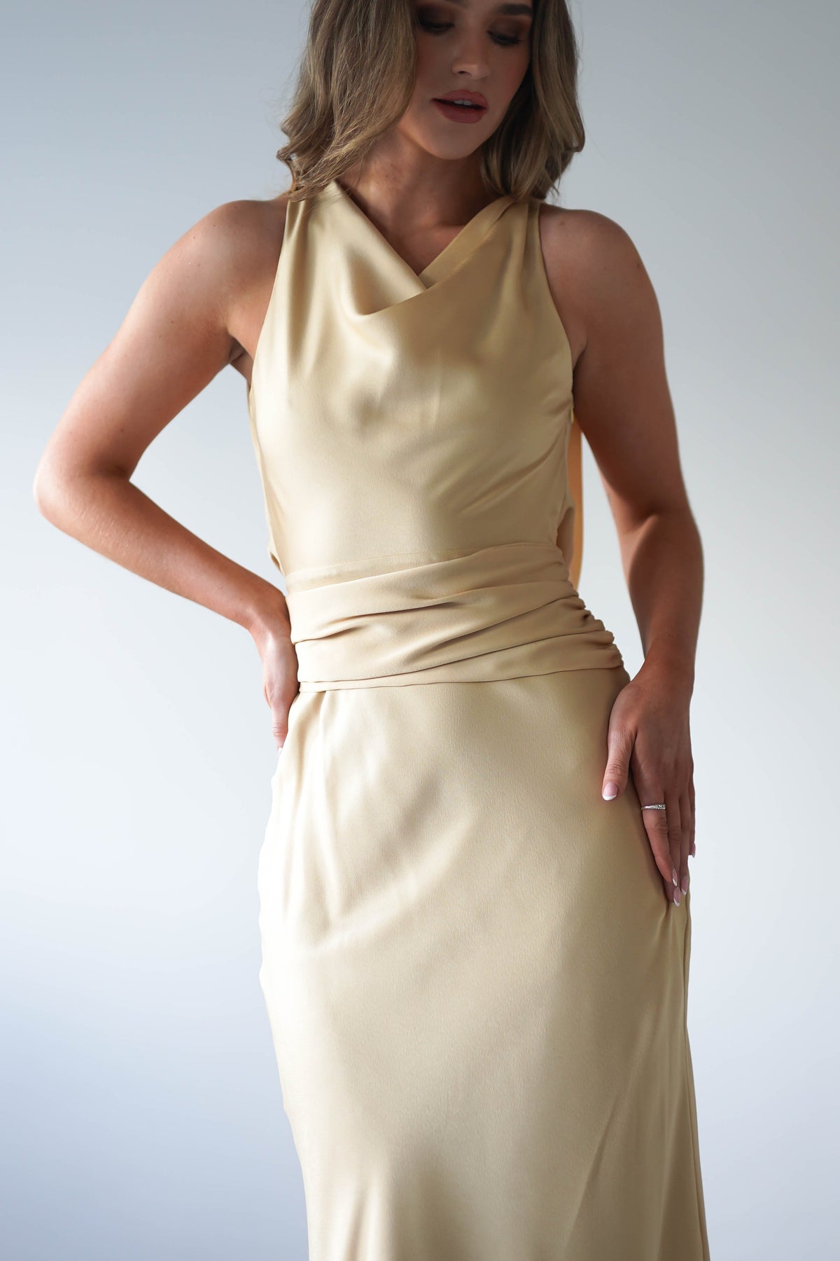 River Backless Maxi Dress | Sand-Oh Hello Clothing