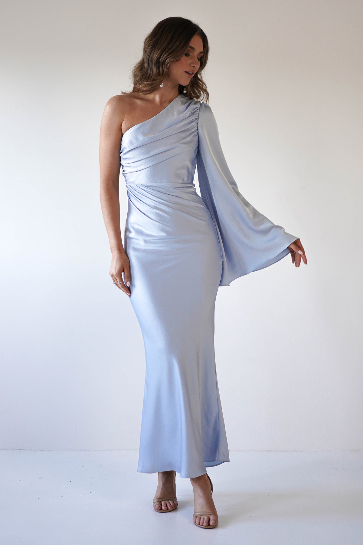 Sylvana Silky Maxi Dress | Blue-Oh Hello Clothing