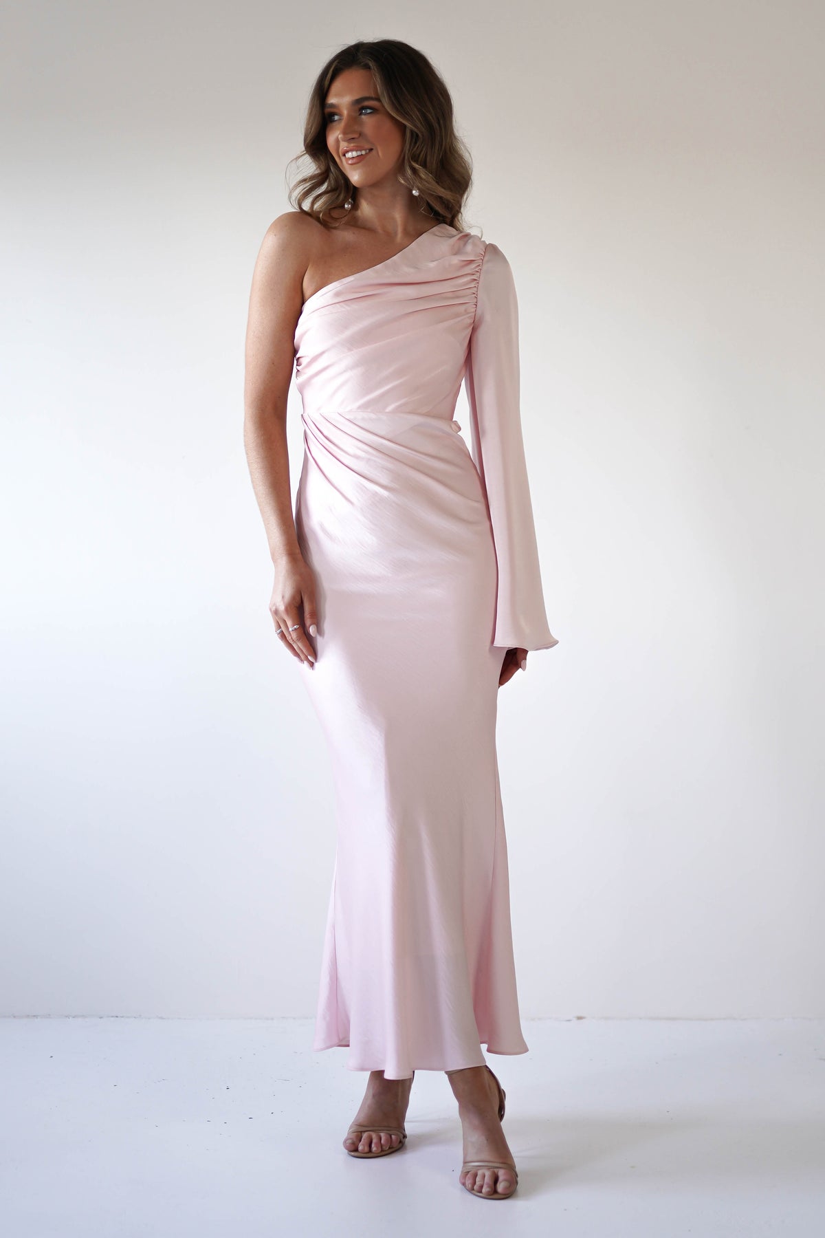 Sylvana Silky Maxi Dress | Pink-Oh Hello Clothing