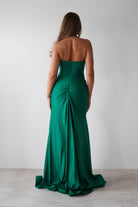 Adele Stretchy Halterneck Gown | Green | Debs & Prom | Formal Gown | Oh Hello Clothing