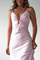Oh Hello Clothing Women > Clothing > Dresses Adley Soft Satin Maxi Dress | Pink