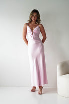 Oh Hello Clothing Women > Clothing > Dresses Adley Soft Satin Maxi Dress | Pink