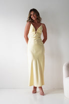 Oh Hello Clothing Women > Clothing > Dresses Adley Soft Satin Maxi Dress | Yellow