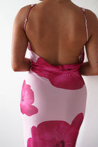 Aidia Floral Mesh Maxi Dress Pink | Wedding Guest Dress | Maxi | Mesh | Oh Hello Clothing