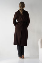 Oh Hello Clothing Blazer & Coats 1*DONE-ATTENTIF-M2533- CHOC/DARK BROWN COAT