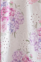 Oh Hello Clothing Women > Clothing > Dresses Alicia Broderie Floral Halterneck Midaxi Dress | White/Pink